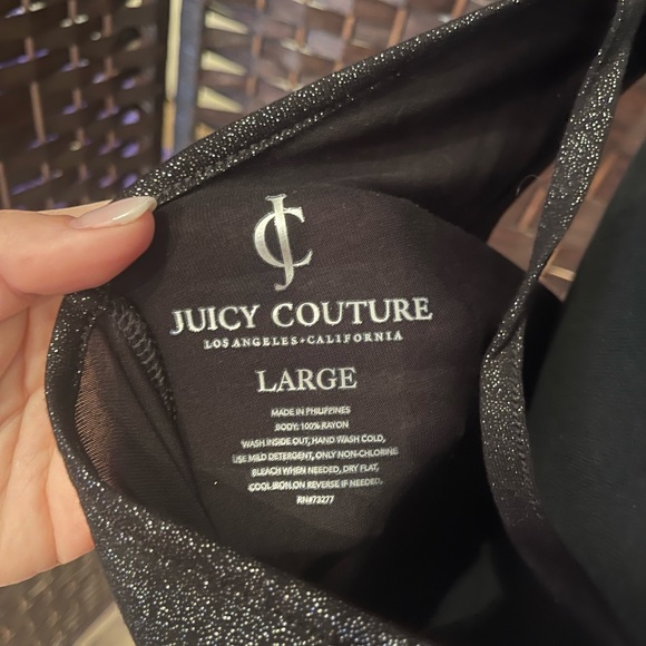 Women’s Juicy Couture Sparkly Black Tank - Size L - Picture 5 of 5